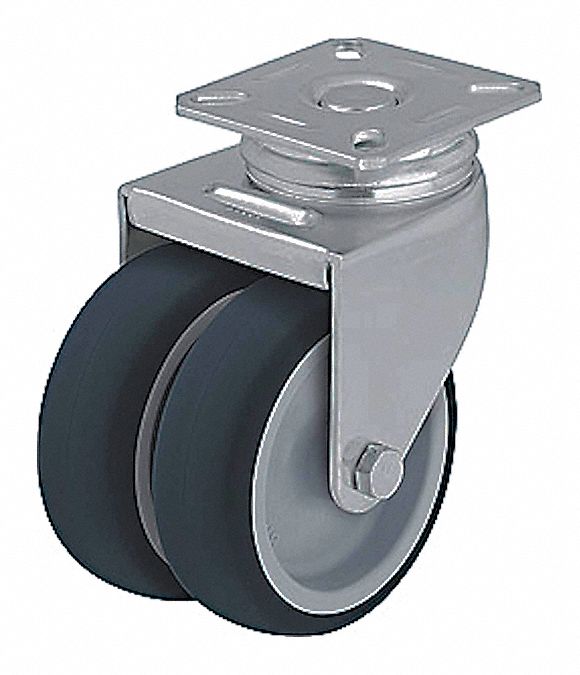 Plate Caster Swivel Polyurethane 4 H