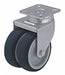 Plate Caster Swivel Polyurethane 4 H