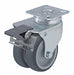 Plate Caster Swivel Rubber 4 H