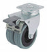 Plate Caster Swivel Rubber 2 13/16 H