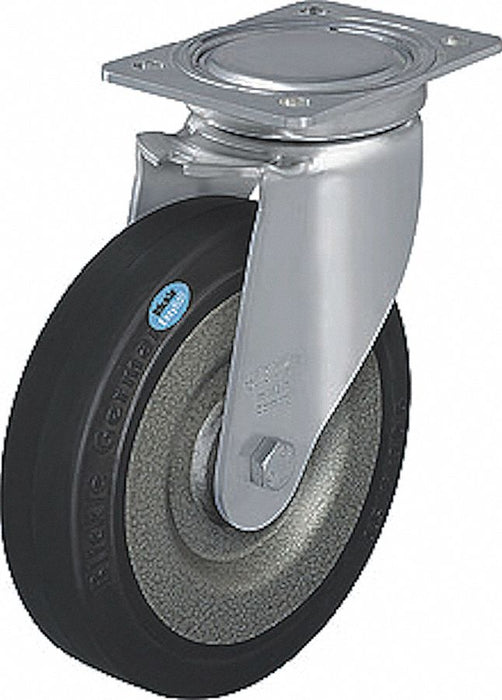 Plate Caster Swivel Rubber 8 H