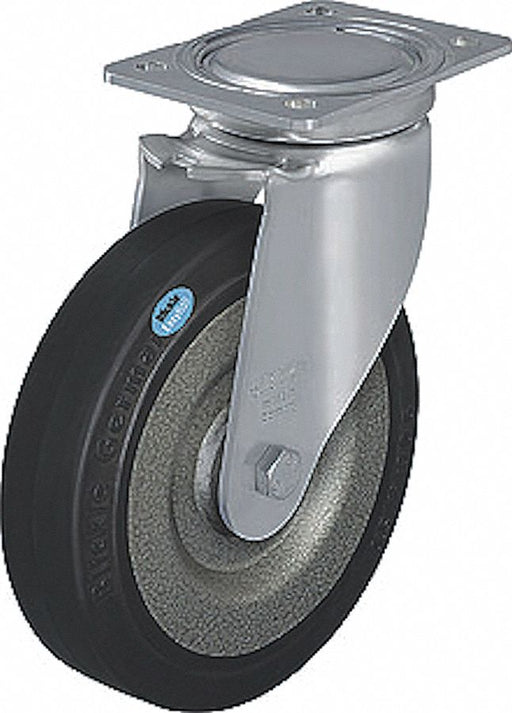 Plate Caster Swivel Rubber 8 H