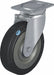 Plate Caster Swivel Rubber 8 H