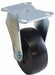 Plate Caster Rigid Rubber 4 3/16 H