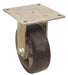 Plate Caster Rigid Rubber 6 7/16 H