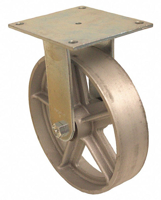 Plate Caster Rigid Iron 7 1/2 H