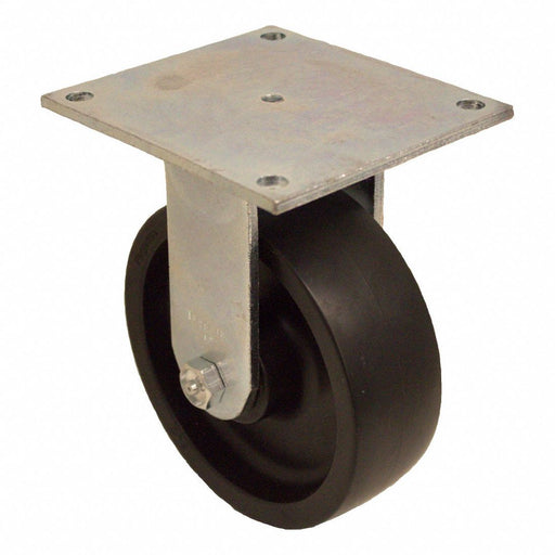 Plate Caster Rigid Polypropylene 7 1/2 H