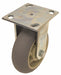 Plate Caster Rigid Rubber 7 1/2 H