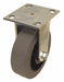 Plate Caster Rigid Rubber 6 1/2 H