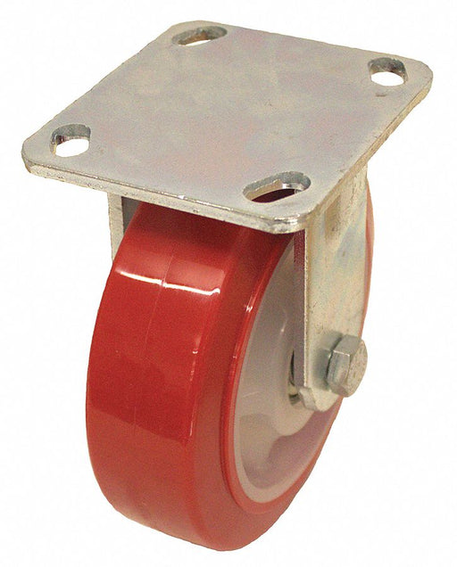Plate Caster Rigid Polyurethane 9 1/2 H