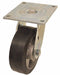 Plate Caster Swivel Rubber 7 7/16 H