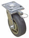 Plate Caster Swivel Rubber 6 1/2 H