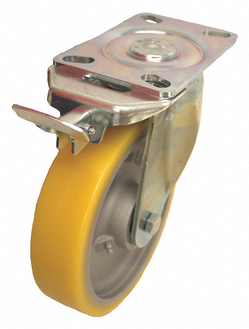 Plate Caster Swivel Polyurethane 9 5/8 H