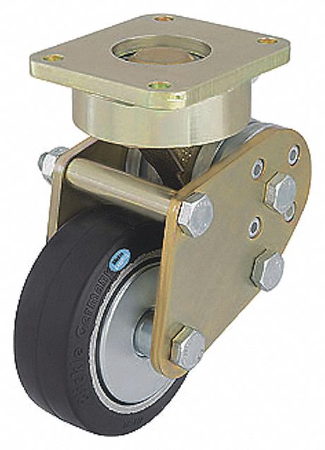 Plate Caster Swivel Rubber 6 11/16 H