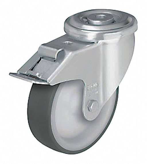 Bolt-Hole Caster 4 7/8 dia Swivel PU