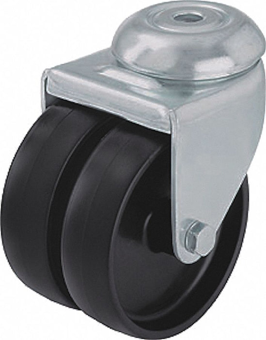Bolt-Hole Caster 2 dia Swivel Nylon