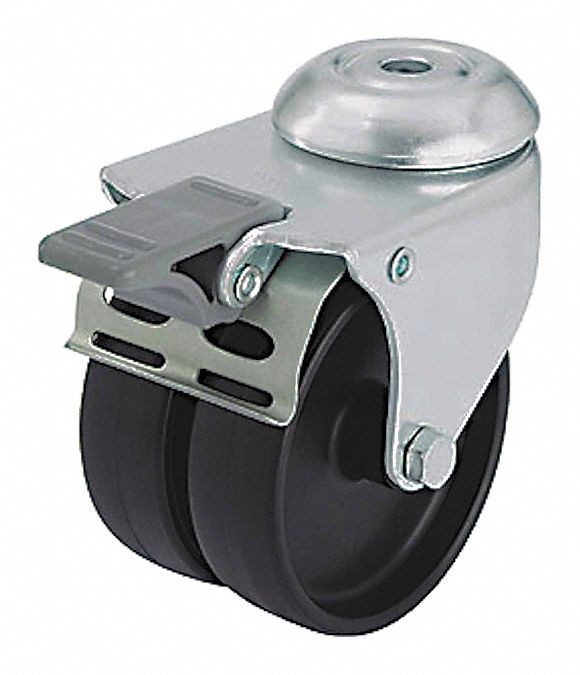 Bolt-Hole Caster 3 dia Swivel Nylon