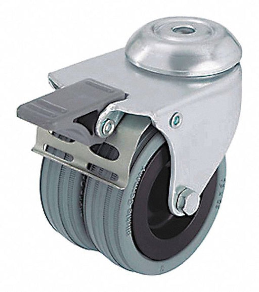 Bolt-Hole Caster 2 dia Swivel Rubber