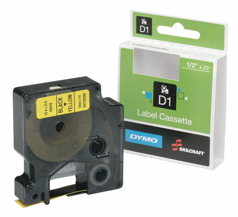 Label Cartridge 23 ft L Yellow EA1