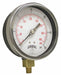 K4528 Pressure Gauge 6 Dial Size Black