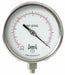 Pressure Gauge 4-1/2 Dial Size Silver