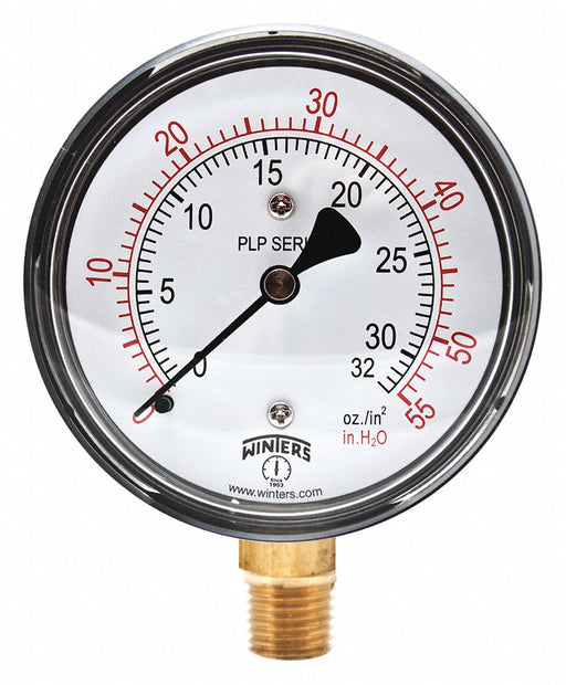 K4546 Pressure Gauge 2-1/2 Dial Size Black