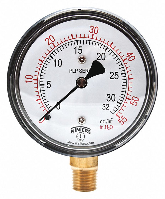 K4546 Pressure Gauge 2-1/2 Dial Size Black