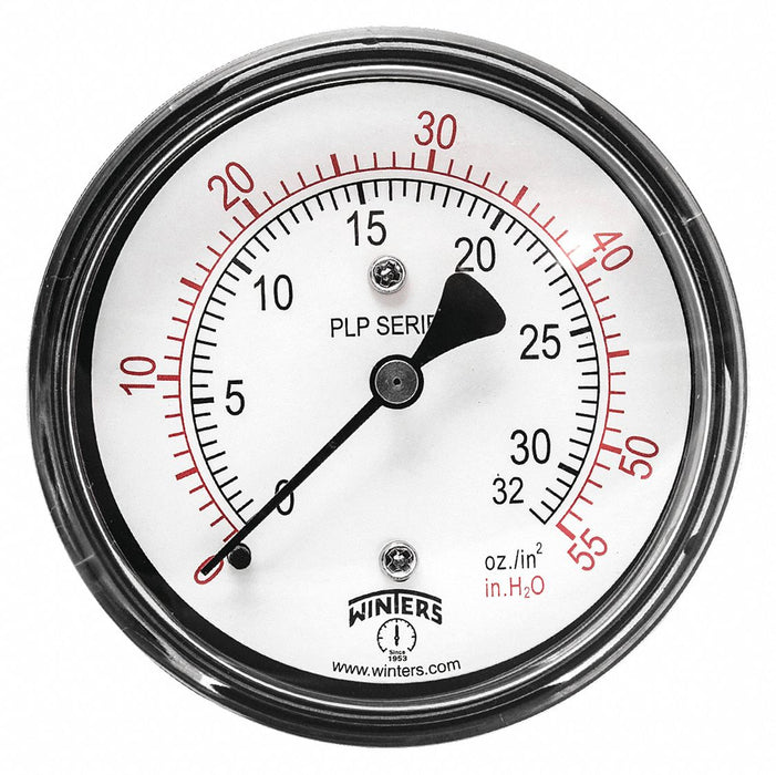 K4544 Pressure Gauge 2-1/2 Dial Size Black