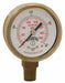 K4562 Pressure Gauge 2 Dial Size Brass