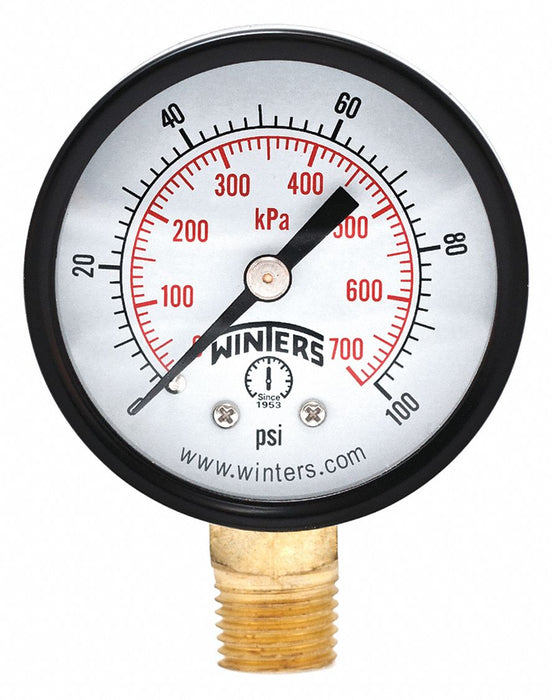 Pressure Gauge 2 Dial Size Black