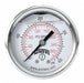 Pressure Gauge 2 Dial Size Silver