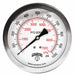 N0232 Pressure Gauge 4 Dial Size Silver