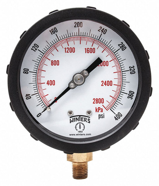 K4215 Pressure Gauge 4 Dial Size Blue