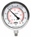 N0154 Compound Gauge 4 Dial Size Silver