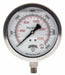 N0154 Pressure Gauge 4 Dial Size Silver