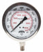 N0154 Pressure Gauge 4 Dial Size Silver