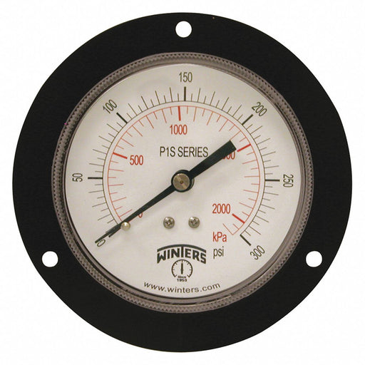K4530 Pressure Gauge 3-1/2 Dial Size Black