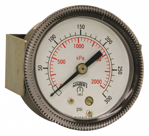 K4523 Pressure Gauge 2 Dial Size Black