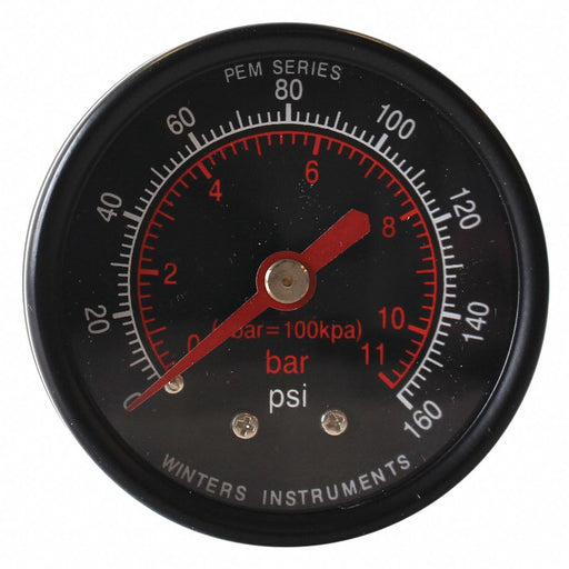Pressure Gauge 2 Dial Size Black