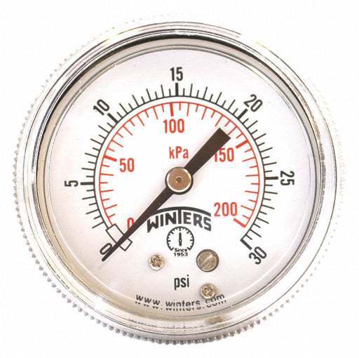 K4523 Pressure Gauge 2 Dial Size Black