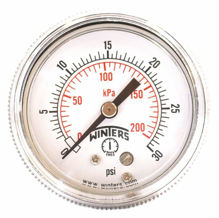 K4523 Pressure Gauge 2 Dial Size Black