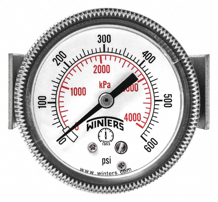 K4523 Pressure Gauge 2 Dial Size Black