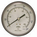 K4530 Pressure Gauge 3-1/2 Dial Size Black