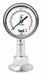 Pressure Gauge 2-1/2 Dial Size Silver