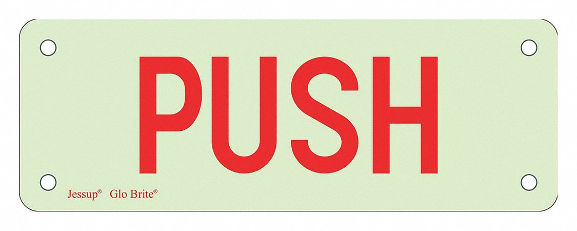 Safety Sign 2 1/2 in x 7 in Plastic