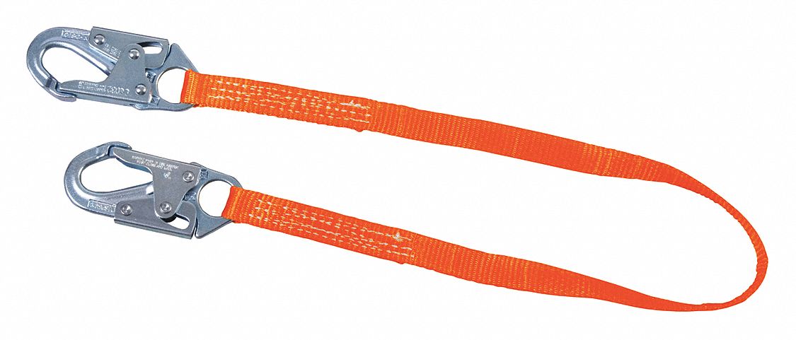Positioning Lanyard Orange Fixed