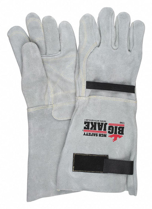J7533 Leather Gloves Gray S PK12