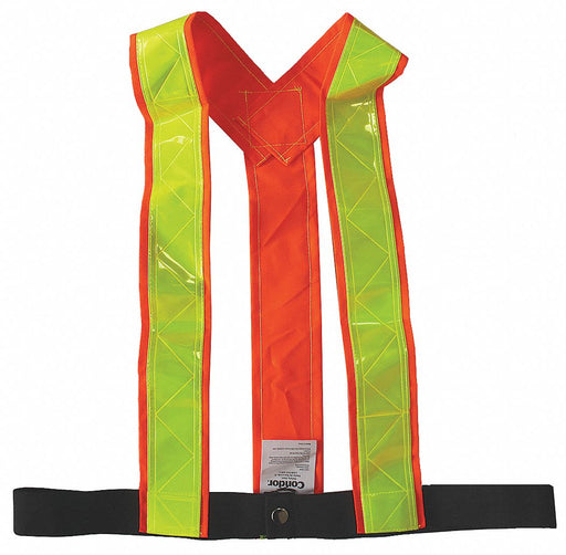 Safety Vest Orange/Red M Hook-and-Loop