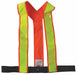 Safety Vest Orange/Red Hook-and-Loop