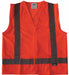 Safety Vest Orange/Red L Hook-and-Loop